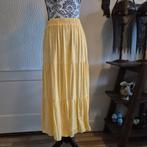 Gina Tricot | maxi-skirt | gelaagde rok | XL | 42, Gina Tricot, Geel, Maat 42/44 (L), Ophalen of Verzenden