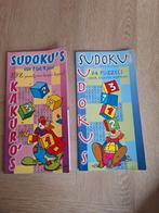 2 Sudoku & Kakuro Puzzelboeken, Hobby en Vrije tijd, Denksport en Puzzels, Ophalen of Verzenden, Minder dan 500 stukjes, Gebruikt