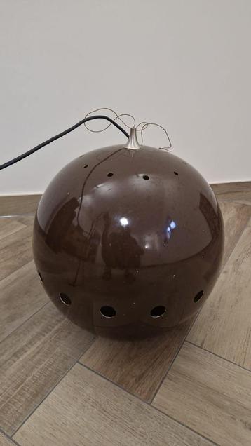 Retro hanglamp bruin bolvormig – vintage design beschikbaar voor biedingen