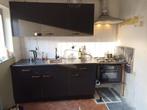 t.e.a.b. kleine standaard-keuken., Huis en Inrichting, Keuken | Complete keukens, Ophalen, Gebruikt, Zwart, Enkelwandige keuken