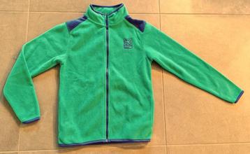 Zacht fleece vest / jas groen met rits maat 152 / 158 ZGAN beschikbaar voor biedingen