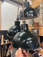 Ouderwetse hanglampen donkergroen, Ophalen, Gebruikt, Metaal, Minder dan 50 cm