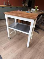 Ikea Stenstorp – met donker eiken werkblad – 90 x 80 x 50 cm, Ophalen, Gebruikt, 50 tot 100 cm, Minder dan 100 cm