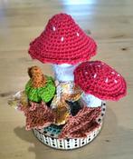 Gehaakt paddenstoel tafereel, Ophalen of Verzenden, Zo goed als nieuw