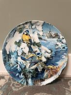 Hutschenreuter Ursula Band Vogel im winter verzamelbord, Antiek en Kunst, Ophalen of Verzenden