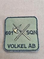 Borstpatch 601 SQN VOLKEL AB, Ophalen of Verzenden, Luchtmacht, Nederland, Embleem of Badge
