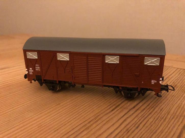Roco NS gesloten goederenwagen uit set 61459/61460, Hobby en Vrije tijd, Modeltreinen | H0, Zo goed als nieuw, Wagon, Gelijkstroom