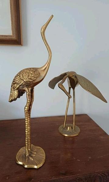 Brocante Messing Vogel Decoratie India beeld  beschikbaar voor biedingen