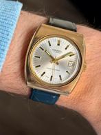 Ingersoll vintage mechanisch horloge 35x38mm tv kast, Ophalen of Verzenden, Gebruikt, Zwart, Android