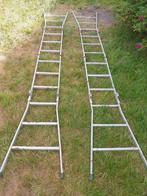 ladders 2x opvouwbaar staal, Ophalen of Verzenden, Gebruikt