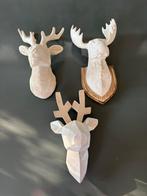 3 hertenkopjes, Huis en Inrichting, Woonaccessoires | Overige, Ophalen, Gebruikt
