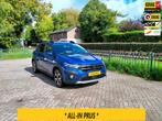 Dacia Sandero Stepway 1.0 TCe 90 Comfort AUTOMAAT navi clima, Auto's, Dacia, 12 maanden, Stof, Lichtsensor, Blauw