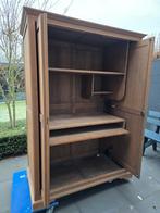 Eiken houten computerkast, Huis en Inrichting, Ophalen, Gebruikt, Eikenhout, 120 tot 170 cm
