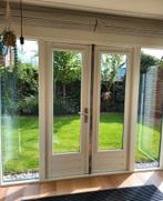 Hardhouten openslaande deuren inclusief hr++ glas., Doe-het-zelf en Verbouw, Kozijnen en Schuifpuien, 75 tot 150 cm, Gebruikt