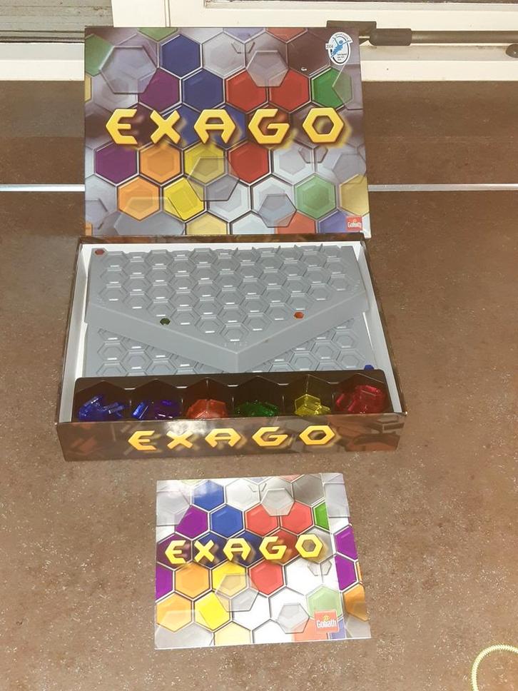Exago 2004 uitmuntende staat Goliath, Hobby en Vrije tijd, Gezelschapsspellen | Bordspellen, Zo goed als nieuw, Ophalen of Verzenden