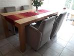 4 stuks mooie eetkamer stoelen op wielen, Huis en Inrichting, Stoelen, Ophalen, Gebruikt, Vier, Stof