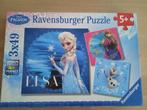 Anna & Elsa Puzzel | 3 x 49 stukjes, Kinderen en Baby's, Speelgoed | Kinderpuzzels, 10 tot 50 stukjes, 6 jaar of ouder, Zo goed als nieuw