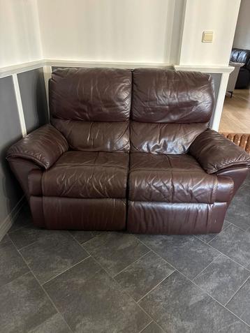 Leren 2-zits bank - 160cm