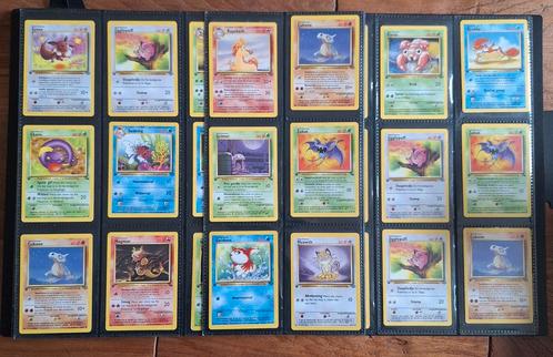 45 First edition pokemon kaarten 1995, Hobby en Vrije tijd, Verzamelkaartspellen | Pokémon, Zo goed als nieuw, Meerdere kaarten