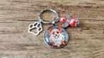 Kettinghanger Vlinderhondje Papillon Cabochon beschermengel, Verzenden, Nieuw, Overige materialen, Dier