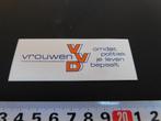 sticker Politiek VVD Vrouwen omdat politiek je leven bepaalt, Verzamelen, Stickers, Ophalen, Zo goed als nieuw, Bedrijf of Vereniging