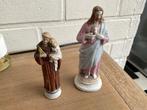 Antieke porselein beeldjes Sint Antonius - Jezus, Ophalen of Verzenden