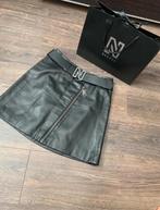 Nikkie leren rok met riem maat 36, Zwart, Ophalen of Verzenden, Zo goed als nieuw, Maat 36 (S)