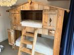 Steigerhout boomhutbed/stapelbed van Zomerzoen. Gedemonteerd, Kinderen en Baby's, Ophalen of Verzenden, Zo goed als nieuw, Stapelbed
