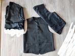 Gilet zwart met goude glitter. 4x dezelfde. L/xl., Kleding | Heren, Ophalen of Verzenden, Zo goed als nieuw, Maat 52/54 (L), Zwart