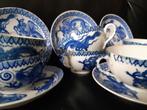 set eierschaal porselein blauw wit  Chinees, Antiek en Kunst, Ophalen of Verzenden