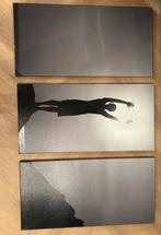 Drieluik canvas met silhouet, Huis en Inrichting, Woonaccessoires | Schilderijen, Tekeningen en Foto's, Ophalen of Verzenden, Zo goed als nieuw