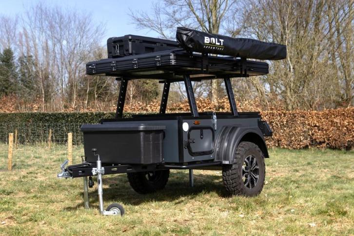 BOLT Go offroad Tenttrailer inclusief luifel en daktent, Caravans en Kamperen, Tenten, tot en met 4, Zo goed als nieuw, Ophalen