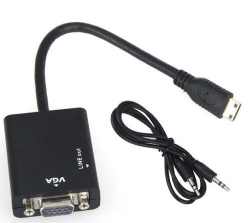 Mini HDMI to VGA Converter with Audio (1080P), Hobby en Vrije tijd, Elektronica-componenten, Nieuw, Ophalen of Verzenden