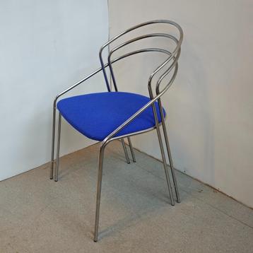 Vintage Italiaanse chroom eetkamer stoel beschikbaar voor biedingen
