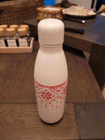 Witte Thermosfles met Rood Motief beschikbaar voor biedingen