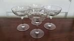 Gegraveerde champagne/cocktailglazen Doyen 4 stuks, Antiek en Kunst, Antiek | Glas en Kristal, Ophalen of Verzenden