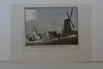 MEDENBLIK WESTERPOORT WACHTHUIS MOLEN GRAVURE H. Spilman G77 beschikbaar voor biedingen