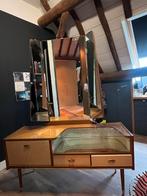 Vintage 60s Kastje met Spiegel, Ophalen, Gebruikt, 50 tot 100 cm, Met lade(s)