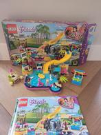 Lego Friends 41374 zwembadfeest compleet met doos, Kinderen en Baby's, Speelgoed | Duplo en Lego, Ophalen of Verzenden, Zo goed als nieuw