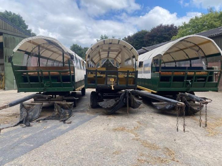 (meerdere) Huifkarren - menwagen te koop!, Dieren en Toebehoren, Rijtuigen en Koetsen, Gebruikt, Overige typen, Paard