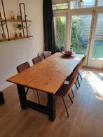 eettafel 6 personen 218 x 97 cm, Ophalen, 200 cm of meer, 50 tot 100 cm, Zo goed als nieuw