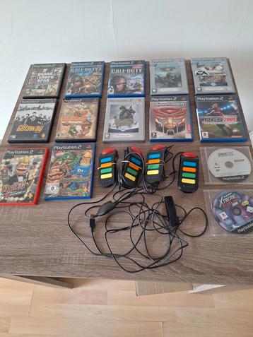 14 playstation 2 spellen en buzz! Controllers beschikbaar voor biedingen