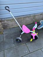 Driewieler met duwstang - roze, Ophalen, Gebruikt