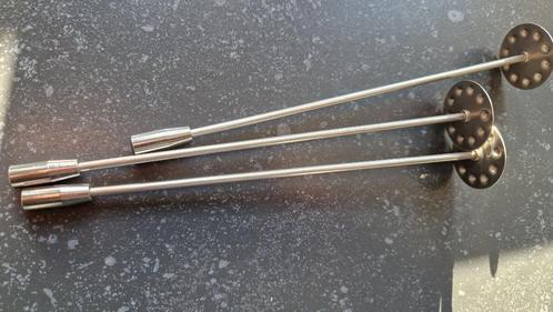 3 st. tonic stamper / citroenstamper roestvrij staal, Huis en Inrichting, Keuken | Bestek, Nieuw, Los bestek, Rvs of Chroom, Vaatwasserbestendig