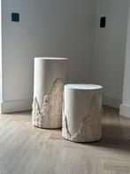 Mactan travertin sokkels - Ponte de Magnussen (set van 2), Ophalen of Verzenden, Zo goed als nieuw