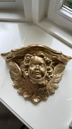 Gouden  gipsen console Engel, Antiek en Kunst, Ophalen of Verzenden