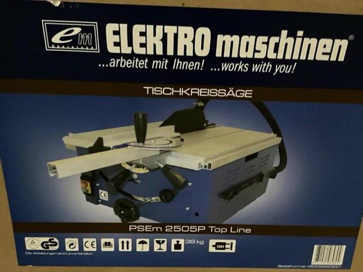 Cirkelzaag tafelmodel met 25 cm zaagblad, Doe-het-zelf en Verbouw, Gereedschap | Zaagmachines, Nieuw, Cirkelzaag, 1200 watt of meer