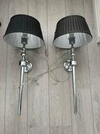 Riviera Maison hotel wandlampen 2 stuks met zwarte kap, Huis en Inrichting, Lampen | Wandlampen, Ophalen of Verzenden