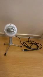 Blue Snowball Microfoon - White - Gaming - Streaming, Ophalen of Verzenden, Zo goed als nieuw, Studiomicrofoon