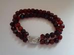 Zeeuwse granaten armband/ zilveren slot, Sieraden, Tassen en Uiterlijk, Antieke sieraden, Verzenden, Zilver, Armband